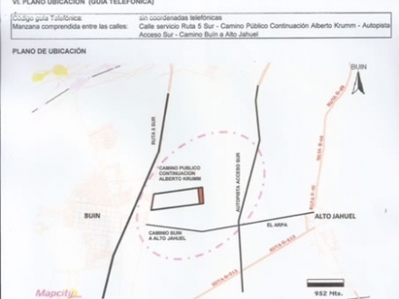 Venta terreno Alto Jahuel